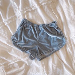 RARE aesthetic blue velvet Brandy Melville Shorts